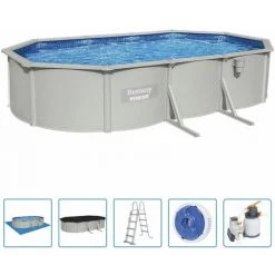 Bestway Piscine Encadrée Hors Sol Ovale Hydrium 610x360x120 Cm -Piscine Soldes Boutique 60881736 2