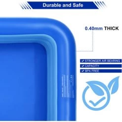 LIFCAUSAL Piscine Gonflable Piscine Gonflable Rectangulaire à 3 Niveaux Pour Enfants Sea World Series Piscine Centre De Natation Intérieur Et Extérieur 250*170*55cm -Piscine Soldes Boutique 61126764 4