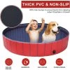 LTS FAFA Sunrain Hundepool, Hundeschwimmbecken Fr Groe & Kleine Hunde, Faltbare Swimming Pool Hunde, Pvc Sicher & Umweltfreundlich, Hundebadewanne 80cm -Piscine Soldes Boutique 61134003 1