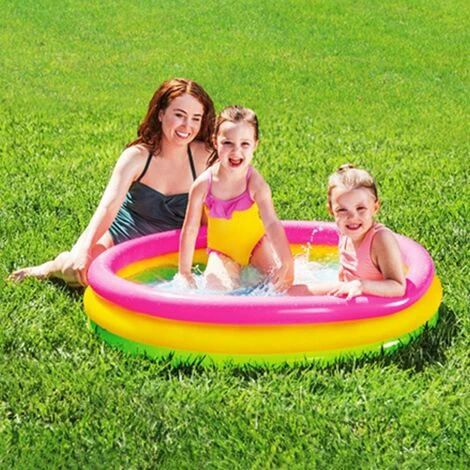 LIFCAUSAL Sunset Glow Baby Pool Kiddie Pool - Design D'été Sunset Glow Pour Enfants - 45 5 LIFCAUSAL Sunset Glow Baby Pool Kiddie Pool - Design D'été Sunset Glow Pour Enfants - 45 – Image 3