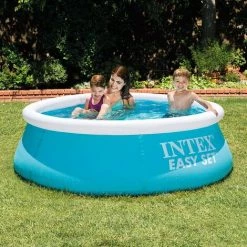 TANCYCO Piscine Gonflable, Piscine De Jardin Extérieure Familiale Easy Set, 6 Pi X 20 Po, Bleu -Piscine Soldes Boutique 61346160 4