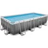 Piscine Tubulaire 488 X 244 X 122 Cm BESTWAY Hors Sol Rectangulaire Power Steel Effet Rotin -Piscine Soldes Boutique 61346466 1