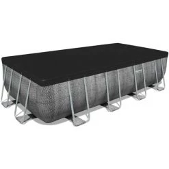 Piscine Tubulaire 549 X 274 X 122 Cm BESTWAY Hors Sol Rectangulaire Power Steel Effet Rotin -Piscine Soldes Boutique 61346468 5