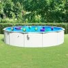 FIMEI Piscine Ronde Avec Parois En Acier 550x120 Cm Blanc