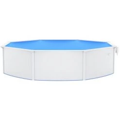 FIMEI Piscine Ronde Avec Parois En Acier 550x120 Cm Blanc -Piscine Soldes Boutique 61382900 5