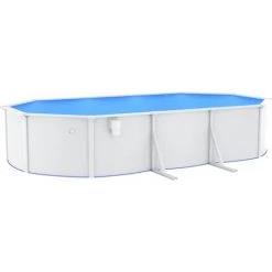 FIMEI Piscine Ovale Avec Parois En Acier 610x360x120 Cm Blanc -Piscine Soldes Boutique 61384255 2