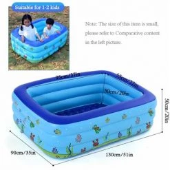 LIFCAUSAL Piscine Portable Piscine Gonflable Bébé Piscine Extérieure Enfants Bassin Baignoire Enfant -Piscine Soldes Boutique 63627866 4