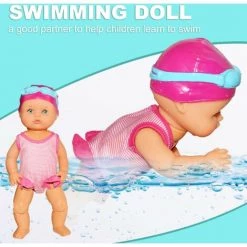 LIFCAUSAL Bébé Natation Poupée été étanche électrique Poupées Enfants Plage Piscine Eau Jouet (pas De Batterie) -Piscine Soldes Boutique 63629905 3
