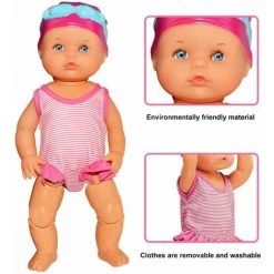 LIFCAUSAL Bébé Natation Poupée été étanche électrique Poupées Enfants Plage Piscine Eau Jouet (pas De Batterie) -Piscine Soldes Boutique 63629905 5