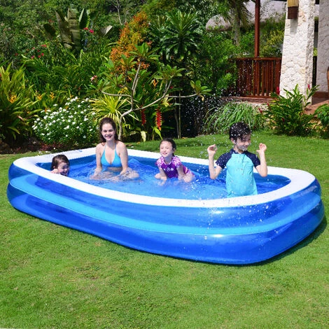 CATHERINE Piscine En PVC Piscine Gonflable Piscine Maison Piscine épaissie Carré Extérieur 200*150*50cm 4 CATHERINE Piscine En PVC Piscine Gonflable Piscine Maison Piscine épaissie Carré Extérieur 200*150*50cm – Image 2