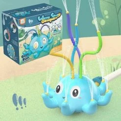 SINCèREETALI Arroseur D'extérieur Pour Enfants Jouet De Pulvérisation D'eau D'été Octopus Wiggles Toy Compatible Avec Tuyau D'arrosage 3/4in