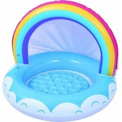 SINCèREETALI Rainbow Baby Pool， Piscine Gonflable Pour Enfants, Couleur Arc-en-Ciel
