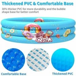 FOZIY Piscine Gonflable Pour Enfants En Pvc Piscine Gonflable Pour Bébé Jouets Gonflables Intérieurs Extérieurs，Fonepro -Piscine Soldes Boutique 63840133 4