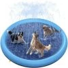 JUNJUN-Piscine Pour Chien Pour Grands Et Petits Chiens, 67in Piscine Pliable Pour Chien, Jouets D'eau Antidérapants épais Pour Chien, Tampon D'arrosage Durable Et Respectueux De L'environnement -Piscine Soldes Boutique 63873889 1