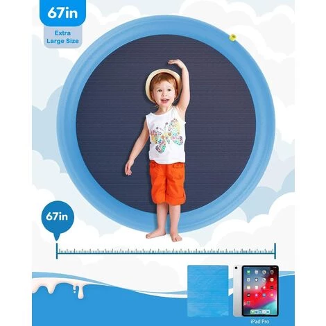 JUNJUN-Piscine Pour Chien Pour Grands Et Petits Chiens, 67in Piscine Pliable Pour Chien, Jouets D'eau Antidérapants épais Pour Chien, Tampon D'arrosage Durable Et Respectueux De L'environnement 6 JUNJUN-Piscine Pour Chien Pour Grands Et Petits Chiens, 67in Piscine Pliable Pour Chien, Jouets D'eau Antidérapants épais Pour Chien, Tampon D'arrosage Durable Et Respectueux De L'environnement – Image 4