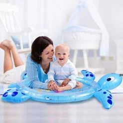 BAICCCF Piscine Gonflable Tapis D'eau Gonflable En Forme De Tortue De Mer Pour Bébés Et Tout-petits, Centre D'activités De Jeu Amusant Pour Stimuler La Croissance De Votre Bébé (sans BPA) 11 BAICCCF Piscine Gonflable Tapis D'eau Gonflable En Forme De Tortue De Mer Pour Bébés Et Tout-petits, Centre D'activités De Jeu Amusant Pour Stimuler La Croissance De Votre Bébé (sans BPA) -Piscine Soldes Boutique 63952763 5