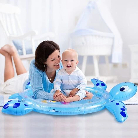 BAICCCF Piscine Gonflable Tapis D'eau Gonflable En Forme De Tortue De Mer Pour Bébés Et Tout-petits, Centre D'activités De Jeu Amusant Pour Stimuler La Croissance De Votre Bébé (sans BPA) 7 BAICCCF Piscine Gonflable Tapis D'eau Gonflable En Forme De Tortue De Mer Pour Bébés Et Tout-petits, Centre D'activités De Jeu Amusant Pour Stimuler La Croissance De Votre Bébé (sans BPA) – Image 5