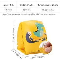 BAICCCF Piscine Enfant Flotteurs De Natation à Bras Gonflables Pour Enfants De 3 à 6 Ans 9 BAICCCF Piscine Enfant Flotteurs De Natation à Bras Gonflables Pour Enfants De 3 à 6 Ans -Piscine Soldes Boutique 63952772 3