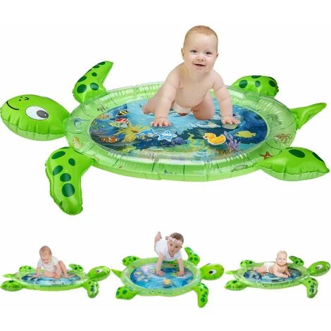 BAICCCF Piscine Enfant Tummy Time Mat Tapis D'eau Pour Bébé De Qualité Supérieure Gonflable Conception De Tortue Brevetée Pour Bébé 3 BAICCCF Piscine Enfant Tummy Time Mat Tapis D'eau Pour Bébé De Qualité Supérieure Gonflable Conception De Tortue Brevetée Pour Bébé