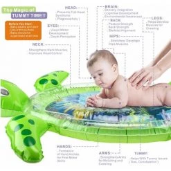 BAICCCF Piscine Enfant Tummy Time Mat Tapis D'eau Pour Bébé De Qualité Supérieure Gonflable Conception De Tortue Brevetée Pour Bébé 9 BAICCCF Piscine Enfant Tummy Time Mat Tapis D'eau Pour Bébé De Qualité Supérieure Gonflable Conception De Tortue Brevetée Pour Bébé -Piscine Soldes Boutique 63952783 3