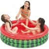 BAICCCF Piscine Enfant 120*30CM Piscines Gonflables Pour Enfants 3 Anneaux Pastèque Pataugeoire Bébé Blow Up Piscine Pataugeoires Pour Jardin Jardin Centre De Natation Extérieur Eau Éclaboussures Piscine Bébé Piscine Pit Ball Pool -Piscine Soldes Boutique 63952786 1