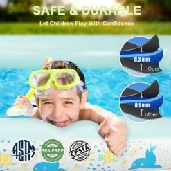 BAICCCF Piscine Enfant Piscine Gonflable Pour Enfants 150 * 100 * 60CM Piscine Pour Enfants Piscine Hors Sol Cour Jardin Extérieur Intérieur Pour Âge 3+ Enfants Adultes -Piscine Soldes Boutique 63952791 2