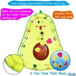 BAICCCF Piscine Enfant 86 X 65 Cm, Jouets Pour Bébé Ventre, Tapis De Jeu Gonflable Coussin D'eau Jouets Pour Bébé, Centre De Jeu D'activité De Développement Précoce Amusant Pour Nouveau-né -Piscine Soldes Boutique 63952798 5