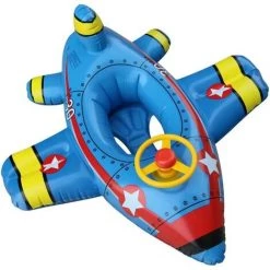 BAICCCF Piscine Enfant Avion Bébé Natation Flotteur Gonflable Piscine Flotteurs Jouets En Plein Air Anneau De Natation Siège Bateau Pour Enfants Bébé Tout-petit Bébé Garçons