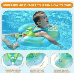 BAICCCF Piscine Enfant Anneau De Natation Gonflable Pour Enfants Avec Flotteur De Natation Pour Bébé Amélioré Avec Accessoires De Piscine Inférieurs De Support De Sécurité Pour 3 à 36 Mois (bleu, L) 9 BAICCCF Piscine Enfant Anneau De Natation Gonflable Pour Enfants Avec Flotteur De Natation Pour Bébé Amélioré Avec Accessoires De Piscine Inférieurs De Support De Sécurité Pour 3 à 36 Mois (bleu, L) -Piscine Soldes Boutique 63952807 3