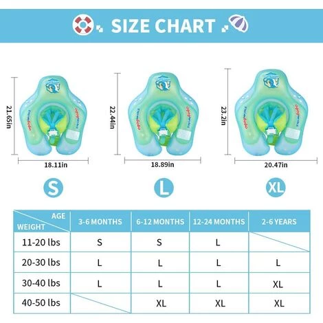 BAICCCF Piscine Enfant Anneau De Natation Gonflable Pour Enfants Avec Flotteur De Natation Pour Bébé Amélioré Avec Accessoires De Piscine Inférieurs De Support De Sécurité Pour 3 à 36 Mois (bleu, L) 6 BAICCCF Piscine Enfant Anneau De Natation Gonflable Pour Enfants Avec Flotteur De Natation Pour Bébé Amélioré Avec Accessoires De Piscine Inférieurs De Support De Sécurité Pour 3 à 36 Mois (bleu, L) – Image 4