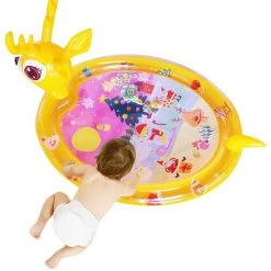 BAICCCF Piscine Enfant 80 X 70 Cmt, Jouets Pour Bébé Ventre, Tapis De Jeu Gonflable Coussin D'eau Jouets Pour Bébé, Centre De Jeu D'activité De Développement Précoce Amusant Pour Nouveau-né