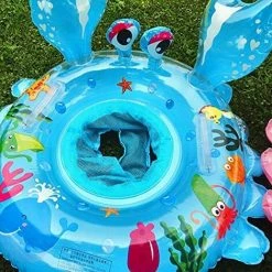 BAICCCF Piscine Enfant Flotteurs De Piscine Pour Bébés Tout-petits Flotteur Gonflable Radeau Eau Anneau De Natation Bateau Flottant Pour Enfants (crabe) (crabe) -Piscine Soldes Boutique 63952836 5