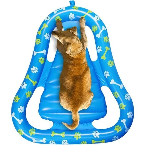BAICCCF Piscine Enfant 120*100CM Pour Chien Et Chat, Flotteur De Piscine Pour Chien, Radeau Gonflable Pour Chien, Flotteur De Piscine Pour Animaux De Compagnie 4 BAICCCF Piscine Enfant 120*100CM Pour Chien Et Chat, Flotteur De Piscine Pour Chien, Radeau Gonflable Pour Chien, Flotteur De Piscine Pour Animaux De Compagnie – Image 2