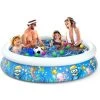 TANCYCO Piscine Gonflable Pour Enfants - Pataugeoire Pour Tout-petits Piscine Durable Famille Piscine Hors Sol Été Extérieur Piscines Rondes Pour Enfants Adultes Jardin Arrière-cour (80,7 W X 18,5 H) -Piscine Soldes Boutique 63964064 1