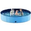 TANCYCO Baignoire Pour Chien Pliable En Plastique Dur Pliable Pour Animaux De Compagnie Pour Chiots, Petits Chiens, Chats Et Enfants, 81 X 20,3 Cm