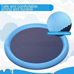 HIASDFLS Piscine Pour Chien, Pataugeoire Pour Animaux De Compagnie, Tapis De Jeu Pliable De 170,2 Cm, Pour Chiots, Petits Chiens, Chats Et Enfants -Piscine Soldes Boutique 64072369 2
