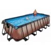 EXIT TOYS EXIT Wood Zwembad 540x250x122cm Met Overkapping En Zandfilter- En Warmtepomp - Bruin 1 EXIT TOYS EXIT Wood Zwembad 540x250x122cm Met Overkapping En Zandfilter- En Warmtepomp - Bruin -Piscine Soldes Boutique 64076329 1