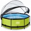 EXIT TOYS EXIT Lime Zwembad ø244x76cm Met Overkapping En Filterpomp - Groen -Piscine Soldes Boutique 64076373 1