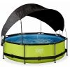 EXIT TOYS EXIT Lime Zwembad ø300x76cm Met Schaduwdoek En Filterpomp - Groen -Piscine Soldes Boutique 64076381 1