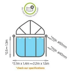 EXIT TOYS EXIT Zwembad Schaduwdoek 220x150cm -Piscine Soldes Boutique 64076400 2