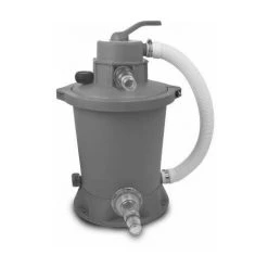 EXIT TOYS EXIT Stone Zwembad 540x250x122cm Met Overkapping En Zandfilterpomp - Grijs -Piscine Soldes Boutique 64076504 2