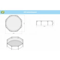 EXIT TOYS EXIT Lime Zwembad ø300x76cm Met Filterpomp - Groen -Piscine Soldes Boutique 64076506 3