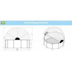 EXIT TOYS EXIT Black Leather Zwembad ø360x122cm Met Overkapping En Zandfilterpomp - Zwart 11 EXIT TOYS EXIT Black Leather Zwembad ø360x122cm Met Overkapping En Zandfilterpomp - Zwart -Piscine Soldes Boutique 64076508 5