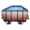EXIT TOYS EXIT Wood Zwembad 540x250x122cm Met Overkapping En Zandfilterpomp - Bruin -Piscine Soldes Boutique 64076509 1
