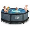 EXIT TOYS EXIT Stone Zwembad ø244x76cm Met Filterpomp - Grijs 1 EXIT TOYS EXIT Stone Zwembad ø244x76cm Met Filterpomp - Grijs -Piscine Soldes Boutique 64076531 1