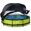 EXIT TOYS EXIT Lime Zwembad ø360x76cm Met Overkapping, Schaduwdoek En Filterpomp - Groen 1 EXIT TOYS EXIT Lime Zwembad ø360x76cm Met Overkapping, Schaduwdoek En Filterpomp - Groen -Piscine Soldes Boutique 64076546 1