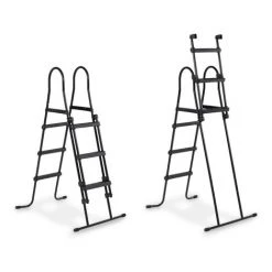 EXIT TOYS EXIT Black Leather Zwembad 400x200x100cm Met Zandfilterpomp En Overkapping - Zwart -Piscine Soldes Boutique 64076566 5