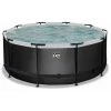 EXIT TOYS EXIT Black Leather Zwembad ø360x122cm Met Filterpomp - Zwart -Piscine Soldes Boutique 64076576 1