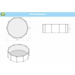 EXIT TOYS EXIT Black Leather Zwembad ø360x122cm Met Filterpomp - Zwart 11 EXIT TOYS EXIT Black Leather Zwembad ø360x122cm Met Filterpomp - Zwart -Piscine Soldes Boutique 64076576 5