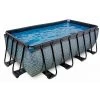 EXIT TOYS Piscine EXIT Stone 400x200x122cm Avec Pompe Filtrante - Grise -Piscine Soldes Boutique 64076578 1